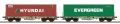 Containertragwagen, H0, Sgmmn